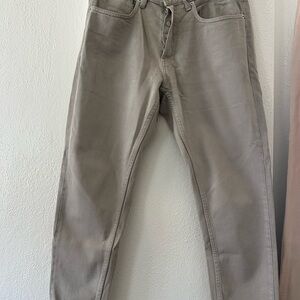 Men's Zara Tan Slim Cropped Jeans